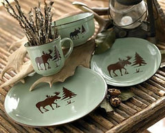 Fresh Meadow Moose Dinnerware Set - 16 pcs